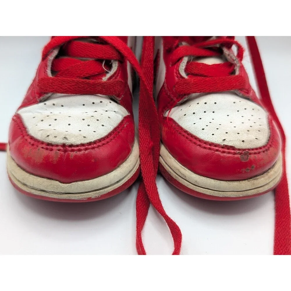 Nike Dunk High GS St Johns University Red White Sneaker Kids Size 11C Play Wear